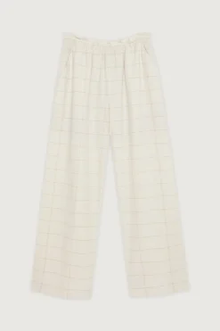 GRID PRINT PANT