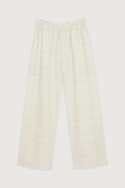 GRID PRINT PANT