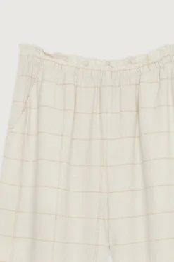 GRID PRINT PANT