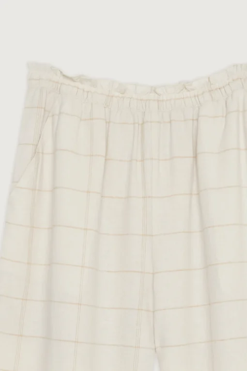 GRID PRINT PANT