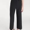 HALF ELASTIC WIDE LEG PANT