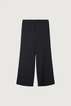 HALF ELASTIC WIDE LEG PANT