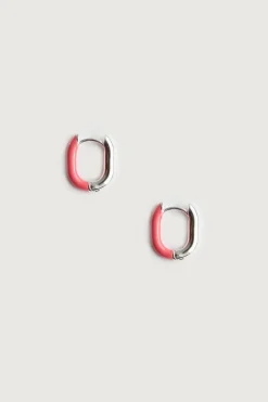 HALF ENAMEL OVAL HOOPS