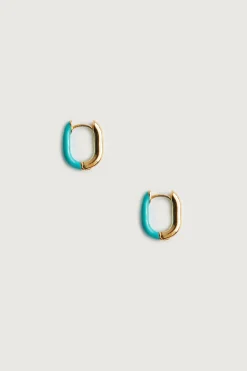 HALF ENAMEL OVAL HOOPS