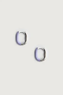 HALF ENAMEL OVAL HOOPS