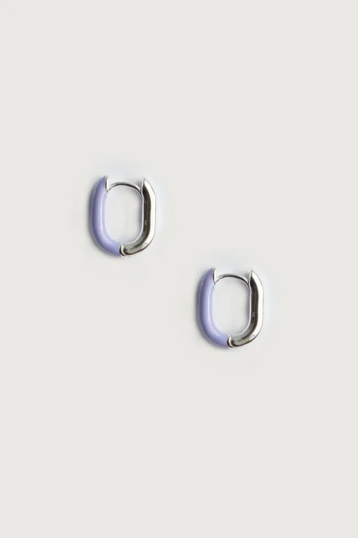 HALF ENAMEL OVAL HOOPS