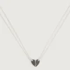 HALF HEART NECKLACE SET