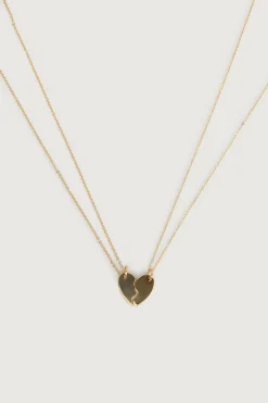 HALF HEART NECKLACE SET