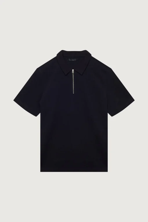 HALF ZIP POLO T-SHIRT