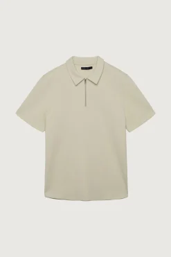 HALF ZIP POLO T-SHIRT