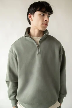 HALF-ZIP SWEATSHIRT