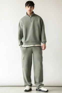 HALF-ZIP SWEATSHIRT