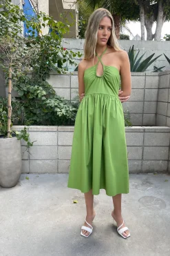 HALTER NECK MIDI DRESS
