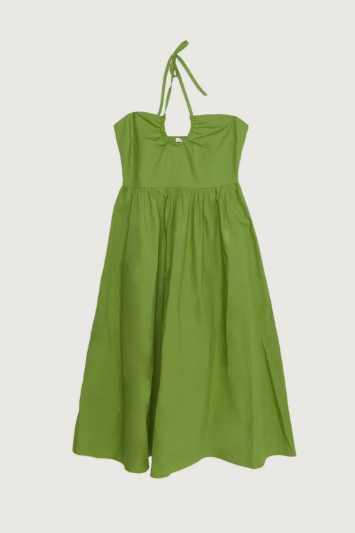 HALTER NECK MIDI DRESS