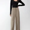 HIGH-RISE STRAIGHT LEG TROUSER WITH PLEATS