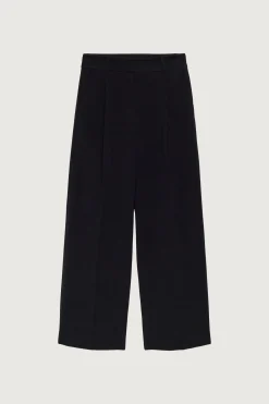 HIGH-RISE STRAIGHT LEG TROUSER WITH PLEATS