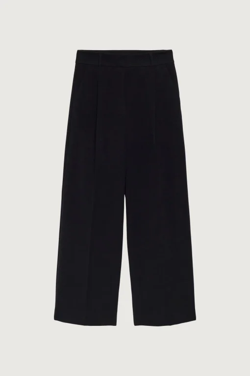 HIGH-RISE STRAIGHT LEG TROUSER WITH PLEATS