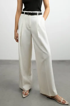 HIGH-RISE WIDE LEG SUITING PANT