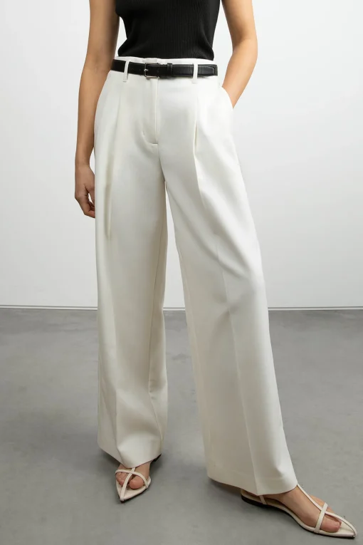 HIGH-RISE WIDE LEG SUITING PANT