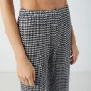HOUNDSTOOTH PLEATED PANT