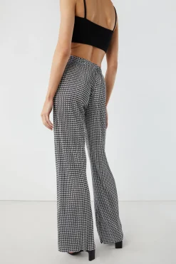 HOUNDSTOOTH PLEATED PANT