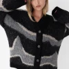 INTARSIA KNIT CARDIGAN