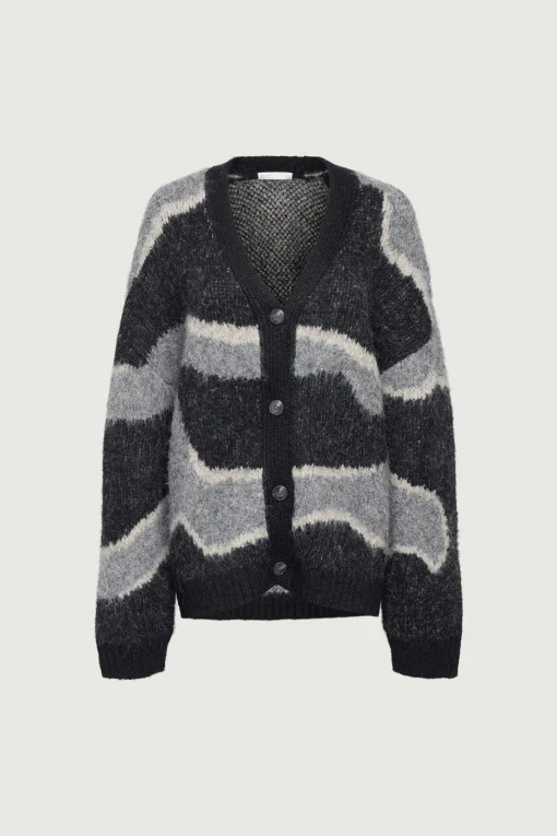 INTARSIA KNIT CARDIGAN