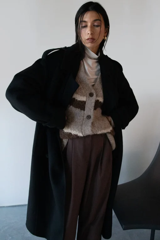 INTARSIA KNIT CARDIGAN