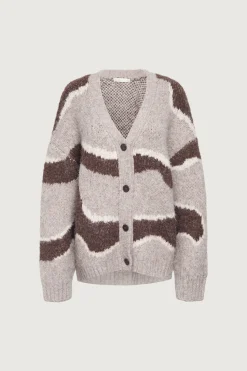 INTARSIA KNIT CARDIGAN