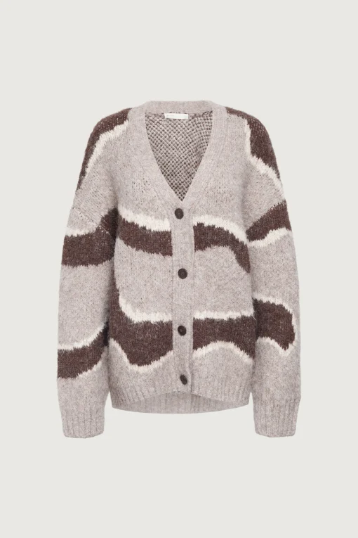 INTARSIA KNIT CARDIGAN