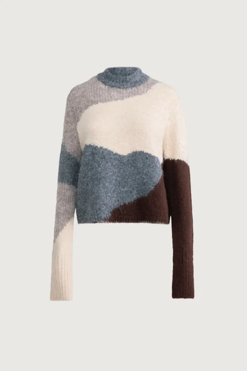 INTARSIA KNIT SWEATER