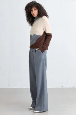 INTARSIA KNIT SWEATER