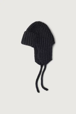 KNIT BEANIE WITH EAR FLAPS