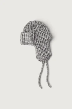 KNIT BEANIE WITH EAR FLAPS