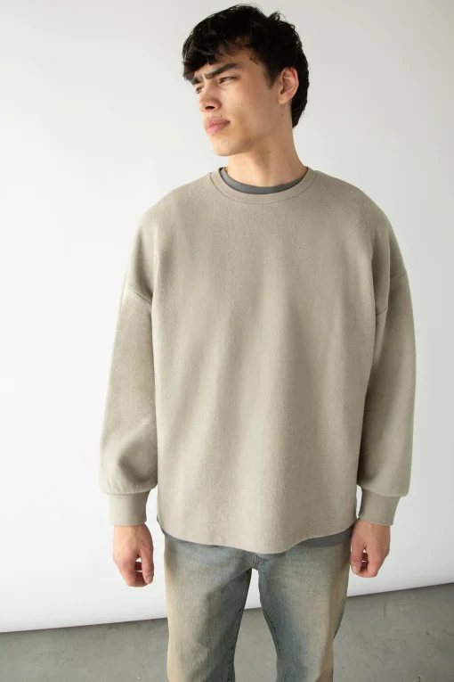 KNIT CREWNECK TOP