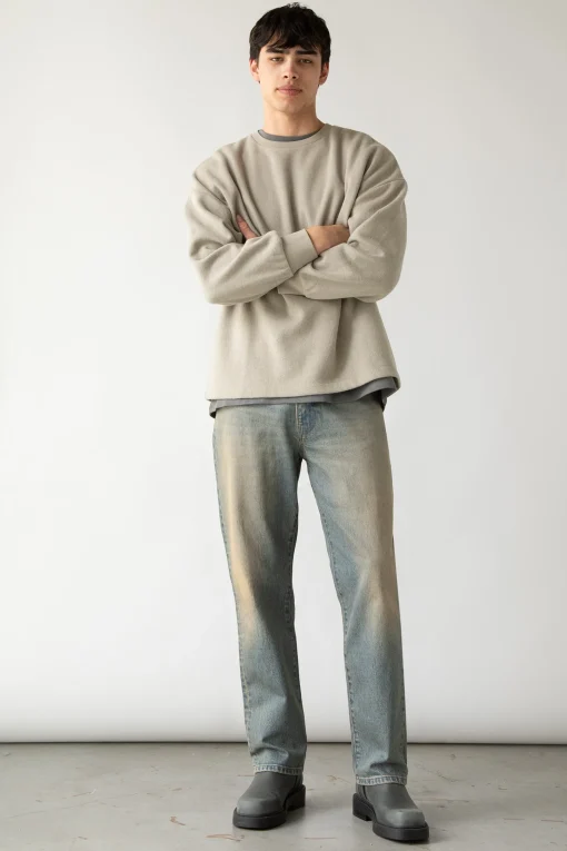 KNIT CREWNECK TOP