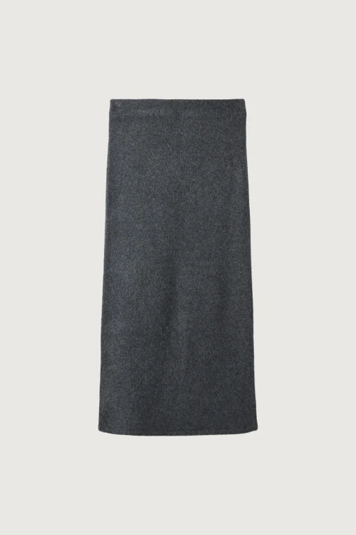 KNIT MIDI SKIRT