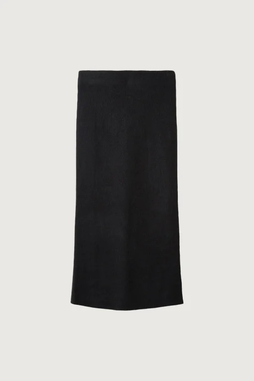 KNIT MIDI SKIRT