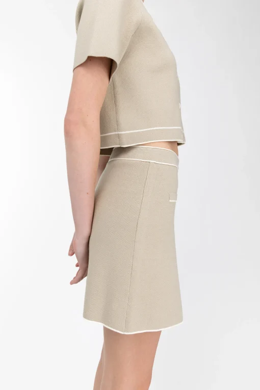 KNIT MINI SKIRT