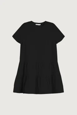 KNIT TIERED MINI DRESS