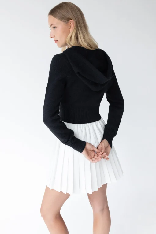KNIT ZIP-UP HOODIE