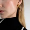 KNOT HOOP EARRING