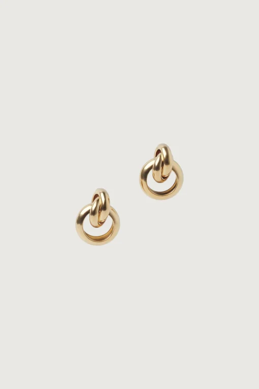 KNOT HOOP EARRING
