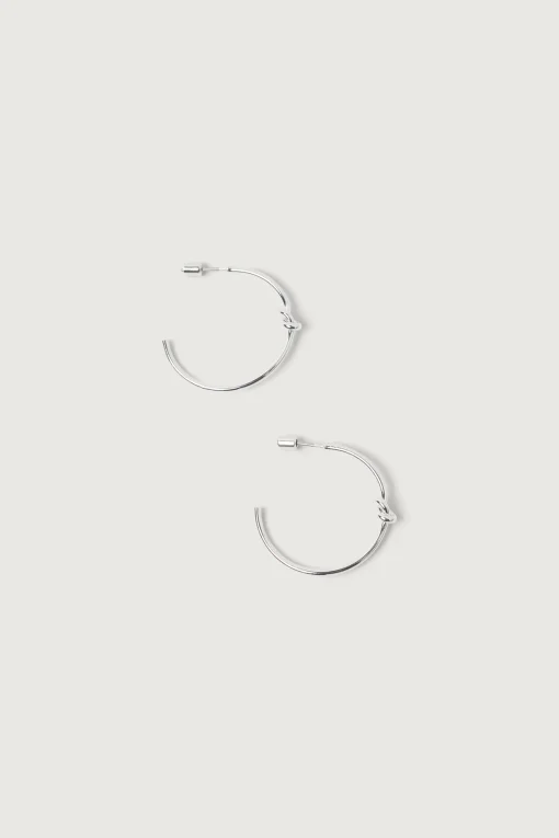 KNOT HOOP EARRING