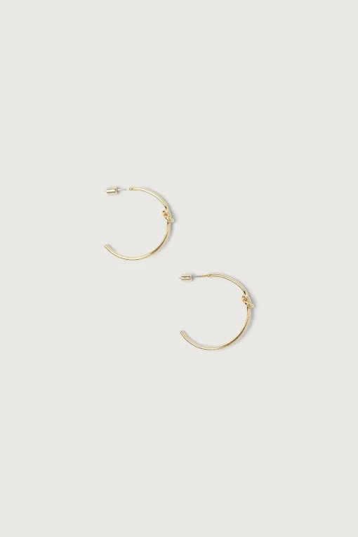 KNOT HOOP EARRING