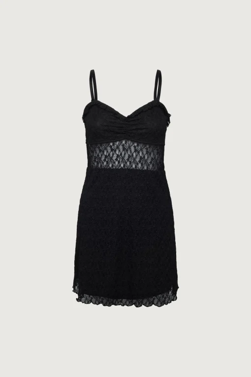 LACE BUSTIER MINI DRESS