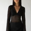 LACE LONG SLEEVE TOP