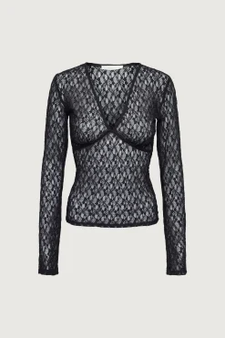 LACE LONG SLEEVE TOP