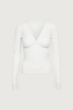 LACE LONG SLEEVE TOP
