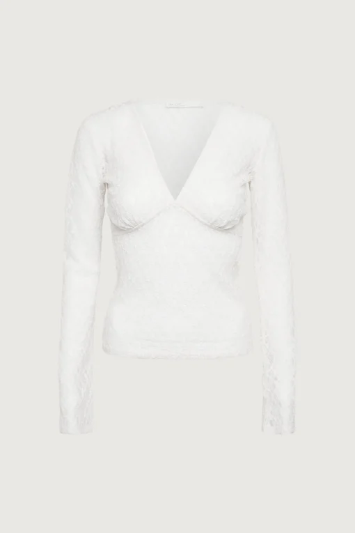 LACE LONG SLEEVE TOP
